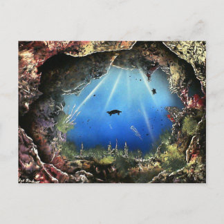 Postal Cueva acuática