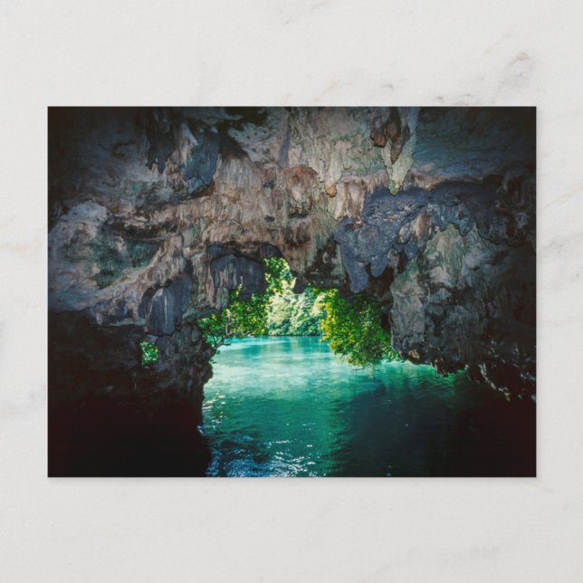 Postal Cueva De Barco En Airai, Palau, Micronesia (Anverso)