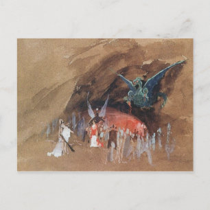 Postal Cueva de dragones de Ryabushkin
