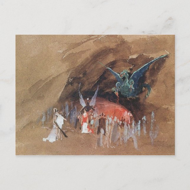 Postal Cueva de dragones de Ryabushkin (Anverso)