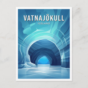 Postal Cueva de Hielo de Cristal, Glaciar Vatnajökull Jök