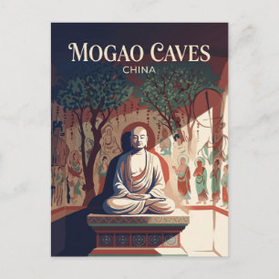 Postal Cueva de la Biblioteca de las Cuevas de Mogao 17 C