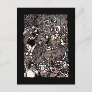 Postal Cueva de obras de arte góticas de Spleen