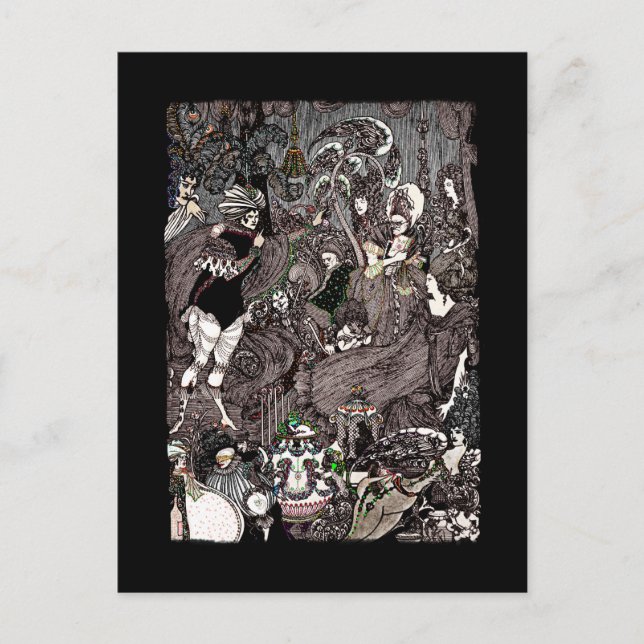 Postal Cueva de obras de arte góticas de Spleen (Anverso)