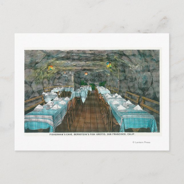 Postal Cueva de pescadores, Grotto de Brenstein (Anverso)