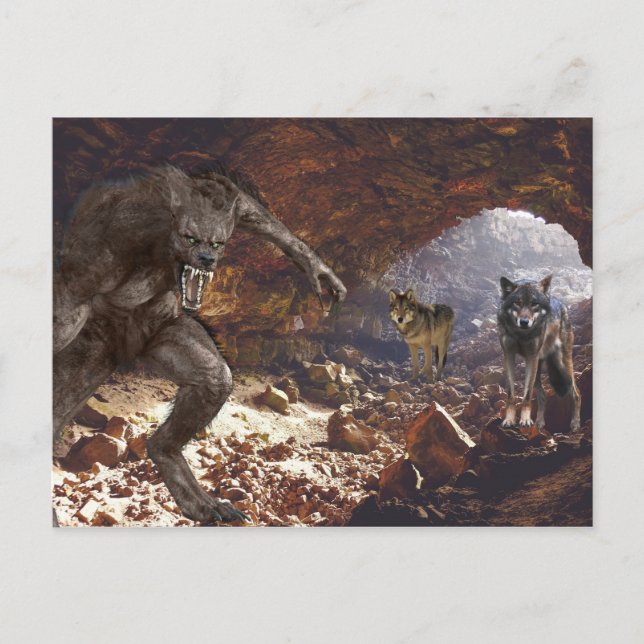 Postal Cueva de Werewolf Wolf Pack (Anverso)