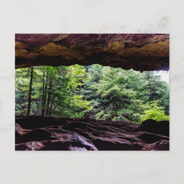 Postal Cueva del anciano, Parque Estatal Hocking Hills, O (Anverso)