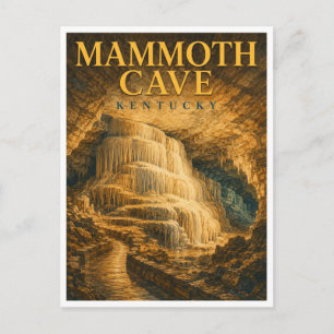 Postal Cueva Mammoth Kentucky Frozen Niagara GeoSaga