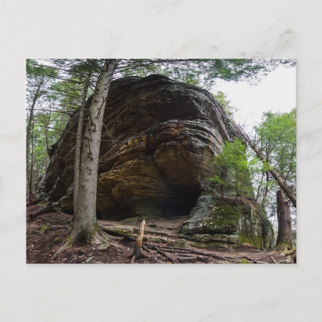 Postal Cueva sacudida, Hocking Hills SP, Ohio (Anverso)