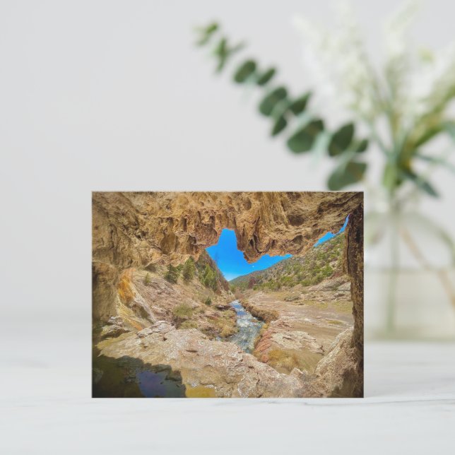 Postal Cueva Soda Dam (Anverso de pie)