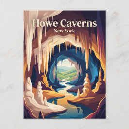 Postal Cuevas de Howe Nueva York