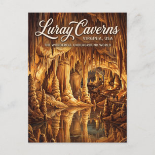 Postal Cuevas de Luray Virginia