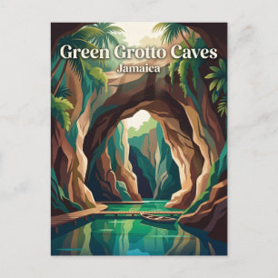 Postal Cuevas Green Grotto Jamaica