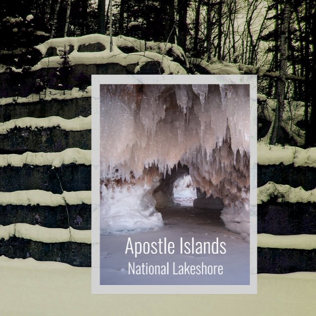 Postal Cuevas marinas de Mawikwe Hielo y Nieve, Islas Apó (Subido por el creador)