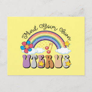 Postal Cuida Tu Propio Útero Feminista Pro Elección Arcoí