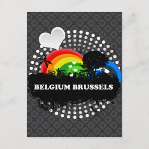 Postal Cuidad Fruity Bélgica Bruselas