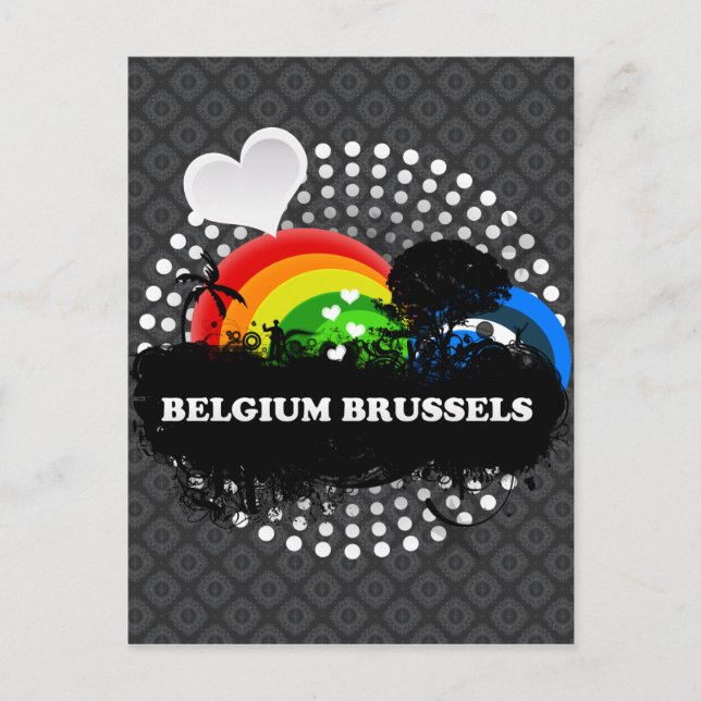 Postal Cuidad Fruity Bélgica Bruselas (Anverso)