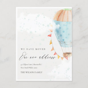 Postal Cuidada estrella de globo aerostático