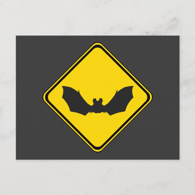 Postal Cuidado: ¡Bats! (Anverso)