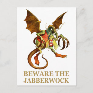 POSTAL CUIDADO CON EL JABBERWOCK, MI HIJO, LOS JAWS QUE M