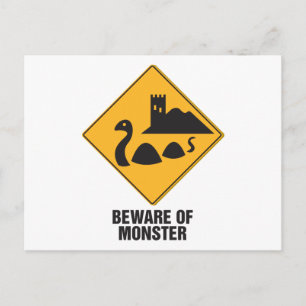 Postal Cuidado Con Loch Ness Monster