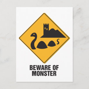 Postal Cuidado Con Loch Ness Monster