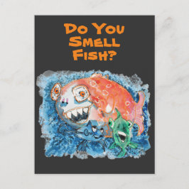 Postal Cuidado con los peces grandes #170306