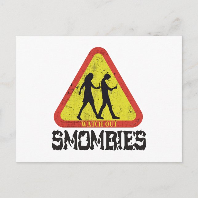Postal Cuidado con Smombies (Anverso)