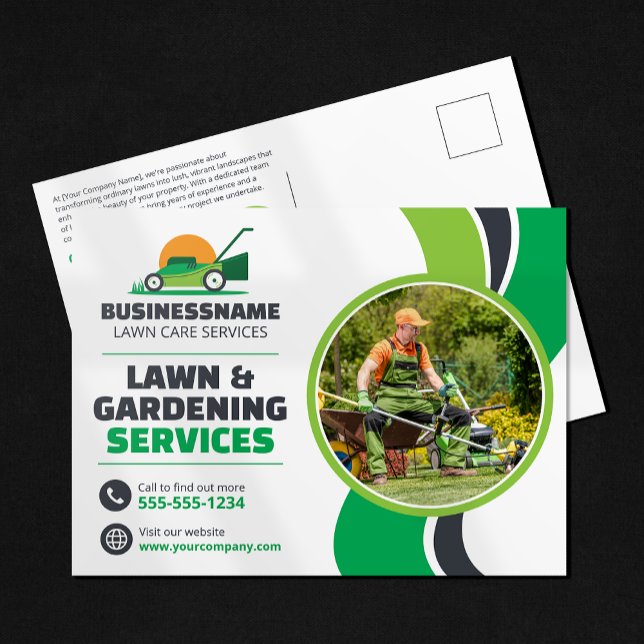 Postal Cuidado de Césped Cortar Césped Mulching Jardinerí (Subido por el creador)
