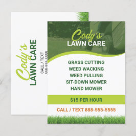 Postal Cuidado de hierba y mantenimiento de corte de hier