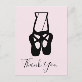 Postal Cuidados bailarinas de ballet y zapatillas gracias