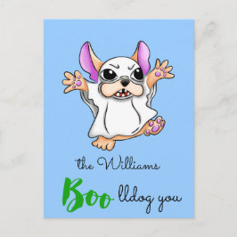 Postal Cuidados bogs fantasma Halloween