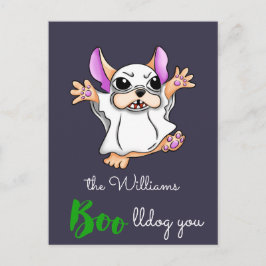 Postal Cuidados bogs fantasma Halloween