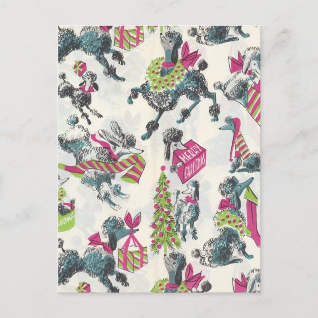 Postal Cuidados canapés de vacaciones vintage divertidos (Anverso)