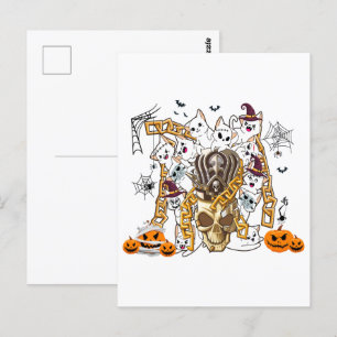 Postal Cuidados y graciosos gatos malvados