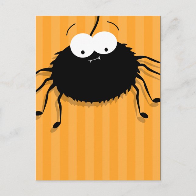 Postal Cuidadosamente Personalizado Spider Halloween (Anverso)