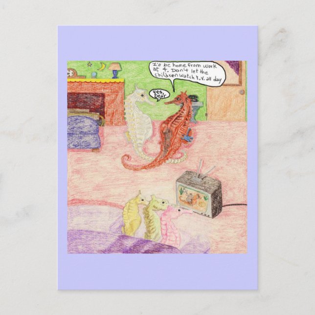 Postal Cuidar a los niños (Anverso)