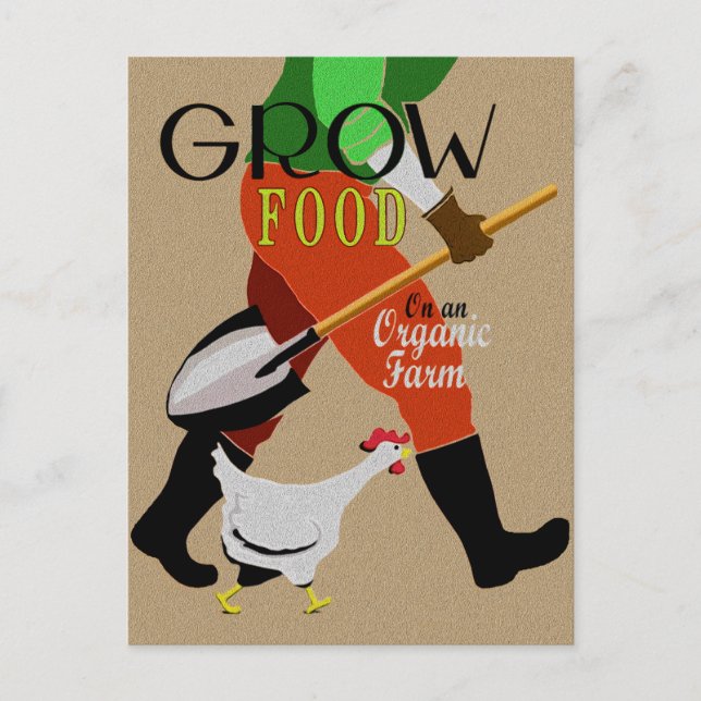 Postal Cultivar alimentos (Anverso)