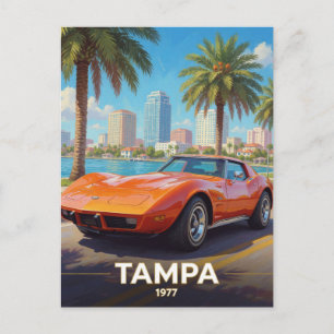 Postal Cultura automovilística costera de Tampa Florida 1