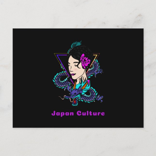 Postal Cultura de Japón - Geisha (Anverso)