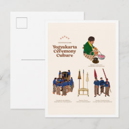 Postal Cultura de la Ceremonia de Yogyakarta Viajes a Ind