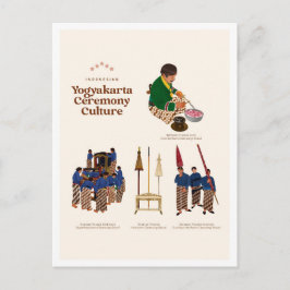 Postal Cultura de la Ceremonia de Yogyakarta Viajes a Ind