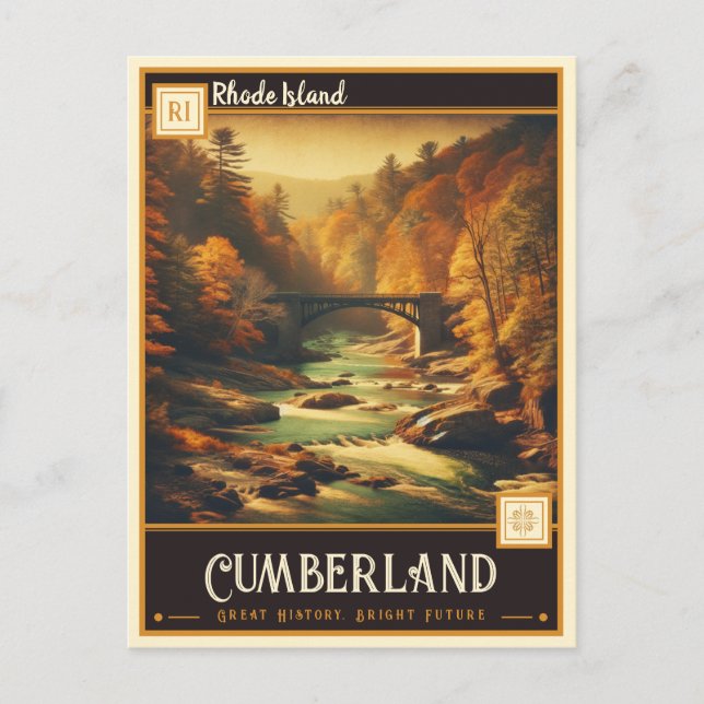 Postal Cumberland, Rhode Island | Antiguo (Anverso)