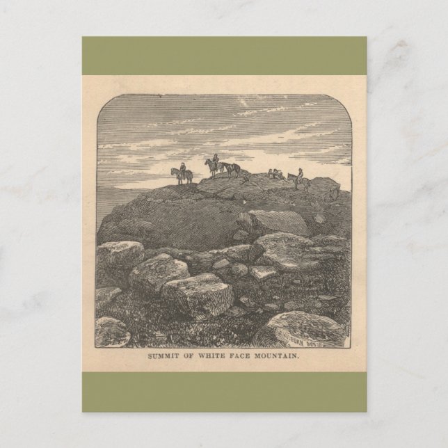 Postal Cumbre de la Montaña Cara Blanca (Anverso)