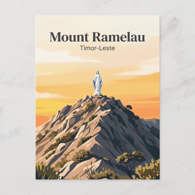 Postal Cumbre del Monte Ramelau Timor-Leste (Anverso)