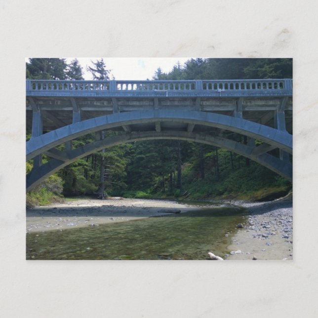 Postal Cummins Creek en el Parque Estatal Neptune, OR (Anverso)