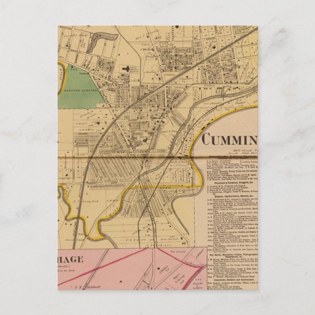 Postal Cumminsville, Ohio (Anverso)