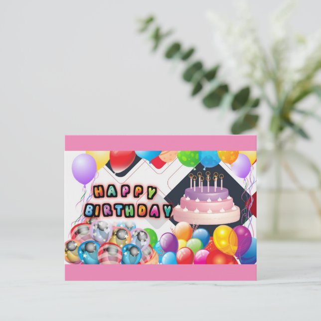 Postal cumpleaños (Anverso de pie)