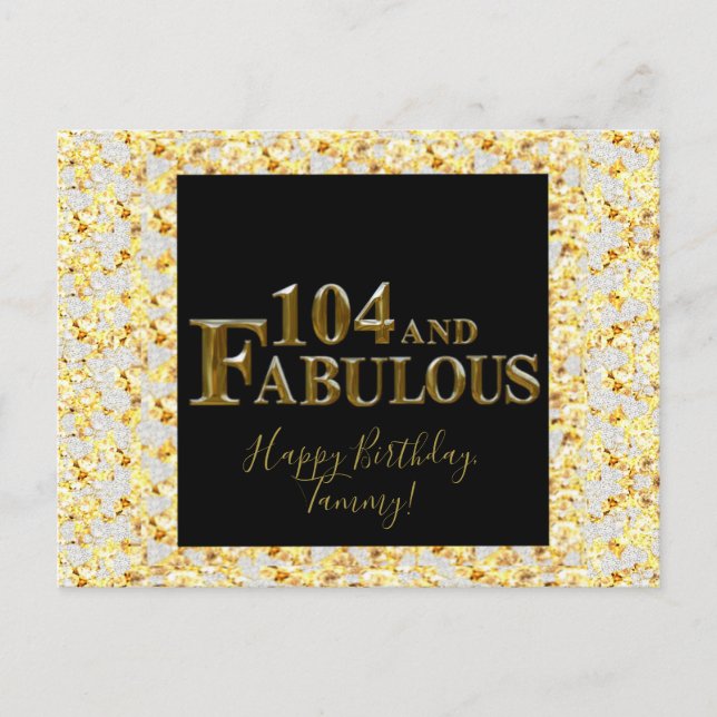 Postal Cumpleaños 104  (Anverso)