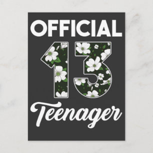 Postal Cumpleaños 13 2008 Flor Oficial Adolescente